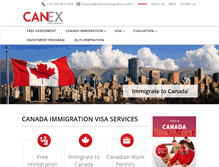 Tablet Screenshot of caneximmigration.com